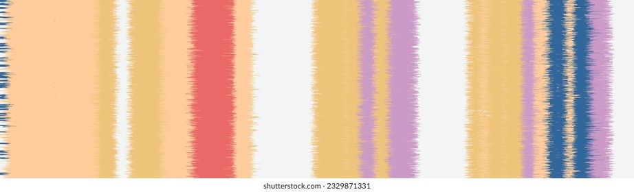 Hand drawn striped pattern stripe blue peach cream red lilac white  seamless background, for wrapping, wallpaper, textile. paint ink brush, knitwear, weaving, printing