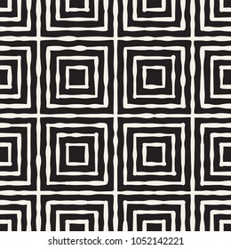 Hand drawn striped seamless pattern with brushstrokes tiling. Abstract freehand stilish texture for print