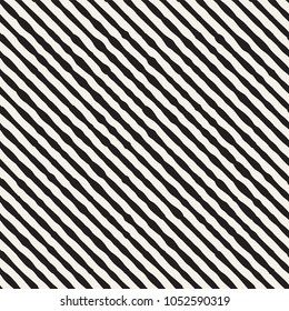 Hand drawn striped seamless pattern with brushstrokes tiling. Abstract freehand stilish texture for print