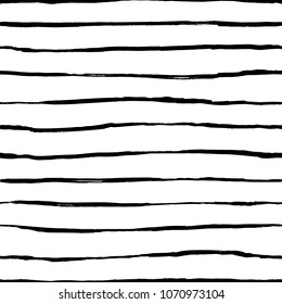 Hand drawn striped seamless pattern. Abstract sketch background