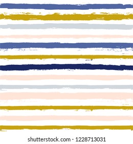 Hand drawn striped seamless pattern, paint stripe vector background, for wrapping, wallpaper, textile. vintage graphic ink brush strokes. grunge stripes, trendy paintbrush line backdrop 