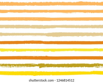 Hand drawn striped seamless pattern vintage background for textile. Ink stripes in watercolor style vector. Trendy fashion texture linen fabric background. Cool seamless striped pattern.