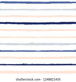 Hand drawn striped seamless pattern, paint stripe vector background, for wrapping, wallpaper, textile. vintage graphic ink brush strokes. grunge stripes, trendy paintbrush line backdrop 