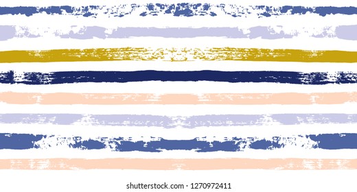 Hand drawn striped seamless pattern, paint stripe vector background, for wrapping, wallpaper, textile. vintage graphic ink brush strokes. grunge stripes, trendy paintbrush line backdrop 