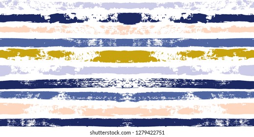 Hand drawn striped seamless pattern, paint stripe vector background, for wrapping, wallpaper, textile. vintage graphic ink brush strokes. grunge stripes, trendy paintbrush line backdrop 