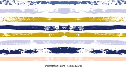 Hand drawn striped seamless pattern, paint stripe vector background, for wrapping, wallpaper, textile. vintage graphic ink brush strokes. grunge stripes, trendy paintbrush line backdrop 
