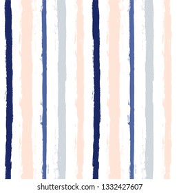 Hand drawn striped seamless pattern, paint stripe vector background, for wrapping, wallpaper, textile. vintage graphic ink brush strokes. grunge stripes, trendy paintbrush line backdrop 