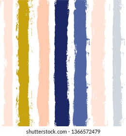 Hand drawn striped seamless pattern, paint stripe vector background, for wrapping, wallpaper, textile. vintage graphic ink brush strokes. grunge stripes, trendy paintbrush line backdrop 