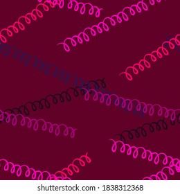 Hand drawn striped seamless pattern. Colored horizontal brush strokes texture.