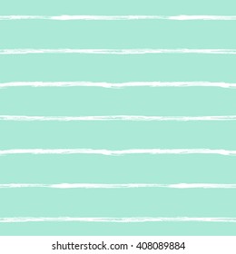 Hand drawn striped seamless pattern. Horizontal dry brush strokes texture. Vector illustration