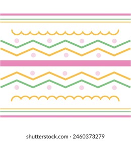 Hand drawn stripes background design.