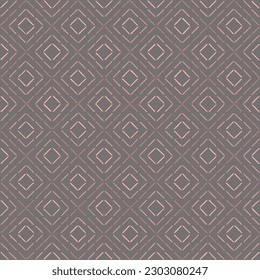 hand drawn stripes. decorative art. pink gray repetitive background with squares. vector seamless pattern. geometric fabric swatch. wrapping paper. design template for textile, linen, home decor