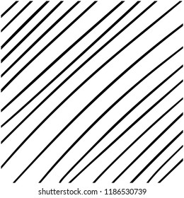Hand drawn stripes doodle background texture isolated on white background. Vector illustration.