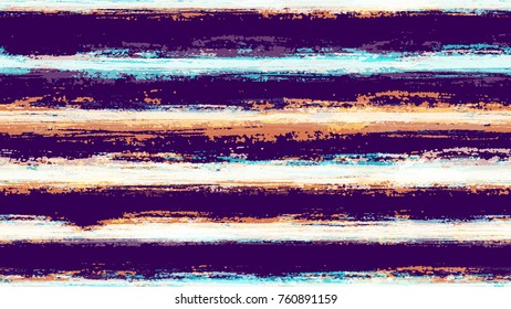 Hand Drawn Stripes in Watercolor Style. Seamless Fashion Print Design Pattern. Cover, Fabric, Ad Design Texture. Holiday Seamless Striped Background