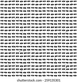 Hand drawn style abstract seamless pattern in black and white.