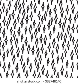 Hand drawn style abstract seamless repeat pattern.