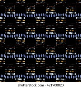 Hand drawn style abstract seamless pattern.