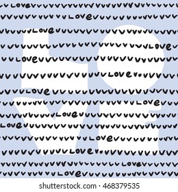 Hand drawn style abstract seamless pattern. 