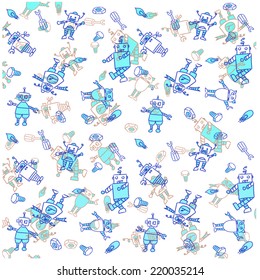 hand drawn style background