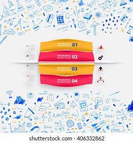 Hand Drawn Style Business Design. Pencil Sketch. Set of application development, web site coding, information and mobile technologies vector icons and elements. Modern collection. Steps and Options.
