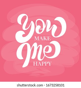 Hand drawn style with calligraphy. Share the love. Vector illustration.