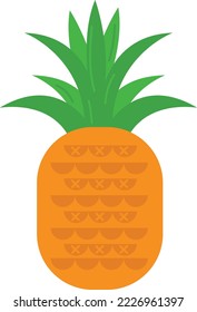 Hand drawn style drawing pineapple