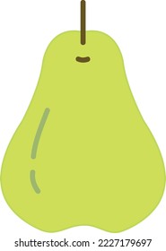 Hand drawn style drawing western pear