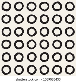 Hand drawn style ethnic seamless pattern. Abstract grungy geometric background in black and white.