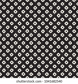 Hand drawn style ethnic seamless pattern. Abstract grungy geometric shapes background in black and white.