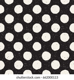 Hand drawn style ethnic seamless pattern. Abstract geometric tiling background in black and white. Vector vintage freehand doodle texture.