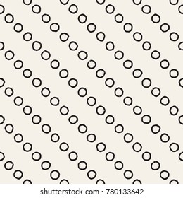 Hand drawn style ethnic seamless pattern. Abstract grungy geometric shapes background in black and white.