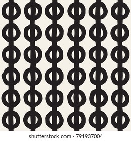 Hand drawn style ethnic seamless pattern. Abstract grungy geometric shapes background in black and white.