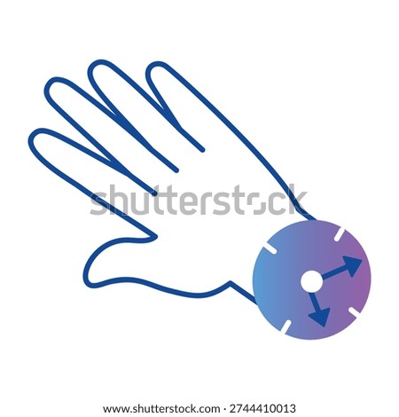 Hand drawn style icon depicting productive hours
