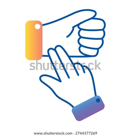 Hand drawn style icon representing checking pulse