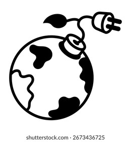 A hand drawn style icon showing waste bag
