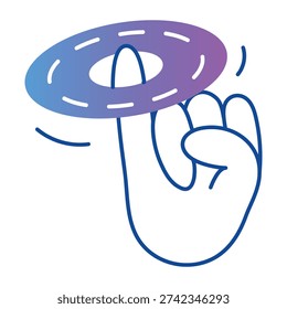 Hand drawn style icon showing cd 