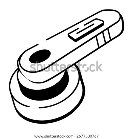 A hand drawn style icon showing a lint remover
