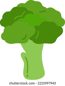 Hand drawn style illustration broccoli