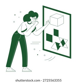 Ilustración de estilo dibujado a mano que representa gafas de arte