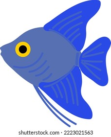 Antílago oceánico de estilo dibujado a mano