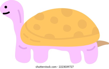 Hand drawn style ocean turtle