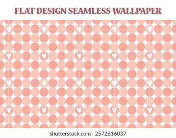 Hand drawn style pink checkered and white hearts. Red color lovely gingham seamless vector background. Retro style Valentine's Day theme gift wrapping wallpaper. Romantic vintage love girl Y2K flat