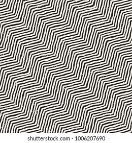 Hand drawn style seamless pattern. Abstract geometric tiling background in black and white. Vector stylish doodle line lattice