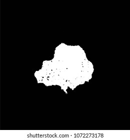 Hand drawn stylized grunge birds droppings black and white. Flat blots style vector illustration. Map. (Can be used as texture for cards, invitations, DIY, web sites or for any other design.)