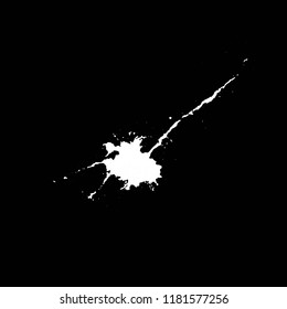 Hand drawn stylized grunge birds droppings black and white. Flat blots style vector illustration. Map. (Can be used as texture for cards, invitations, DIY, web sites or for any other design.)