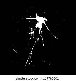 Hand drawn stylized grunge birds droppings black and white. Flat blots style vector illustration. Map. (Can be used as texture for cards, invitations, DIY, web sites or for any other design.)