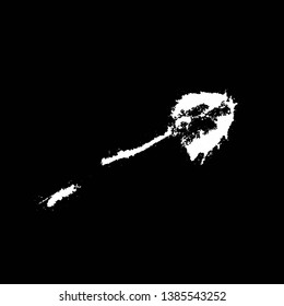 Hand drawn stylized grunge birds droppings black and white. Flat blots style vector illustration. Map. (Can be used as texture for cards, invitations, DIY, web sites or for any other design.)