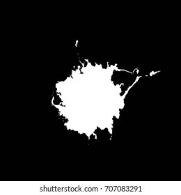 Hand drawn stylized grunge birds droppings black and white. Flat blots style vector illustration. (Can be used as texture for cards, invitations, DIY, web sites or for any other design.)