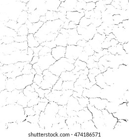 Hand drawn stylized grunge war crack black color. Flat style vector illustration. (Can be used as texture for cards, invitations, DIY projects, web sites or for any other design.)