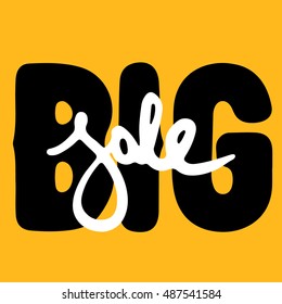 hand drawn stylized lettering sign vector illustration